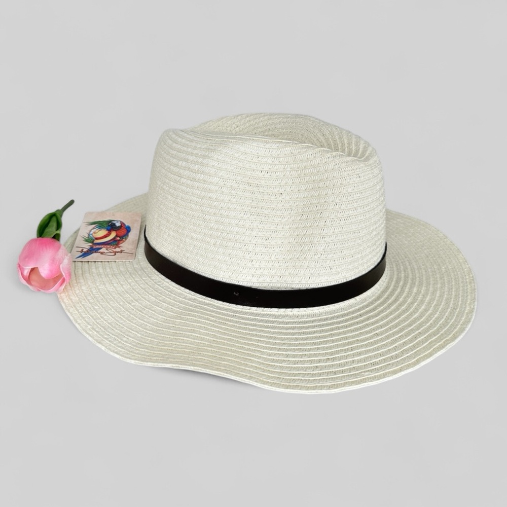 Panama Jack Women’s  Woven Band Cream Sun Safari Hat Size SM